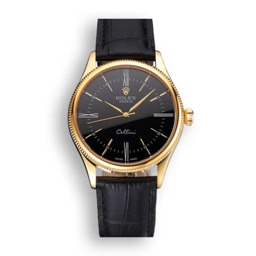 Replica Rolex Cellini 38mm Black Dial REP016814 - Best shop to buy a Fake Rolex
