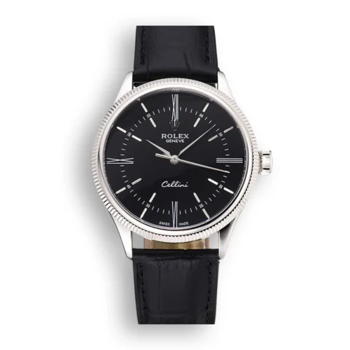 Replica Rolex Cellini 39mm Black Dial 622654 - Best shop to buy a Fake Rolex