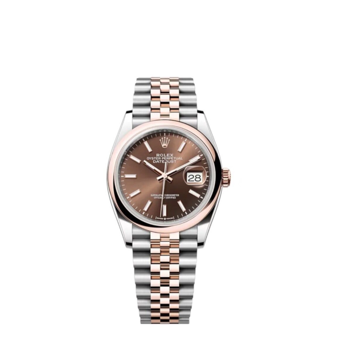 Replica Rolex Datejust 36 mm Chocolate Dial 126201 - Best shop to buy a Fake Rolex