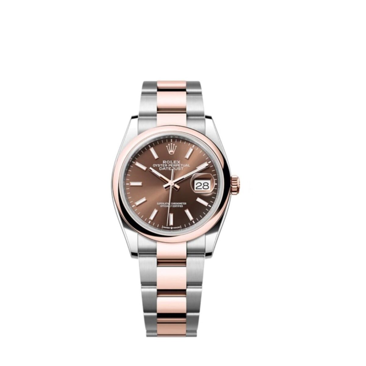 Replica Rolex Datejust 36 mm Chocolate Dial 126201 - Best shop to buy a Fake Rolex