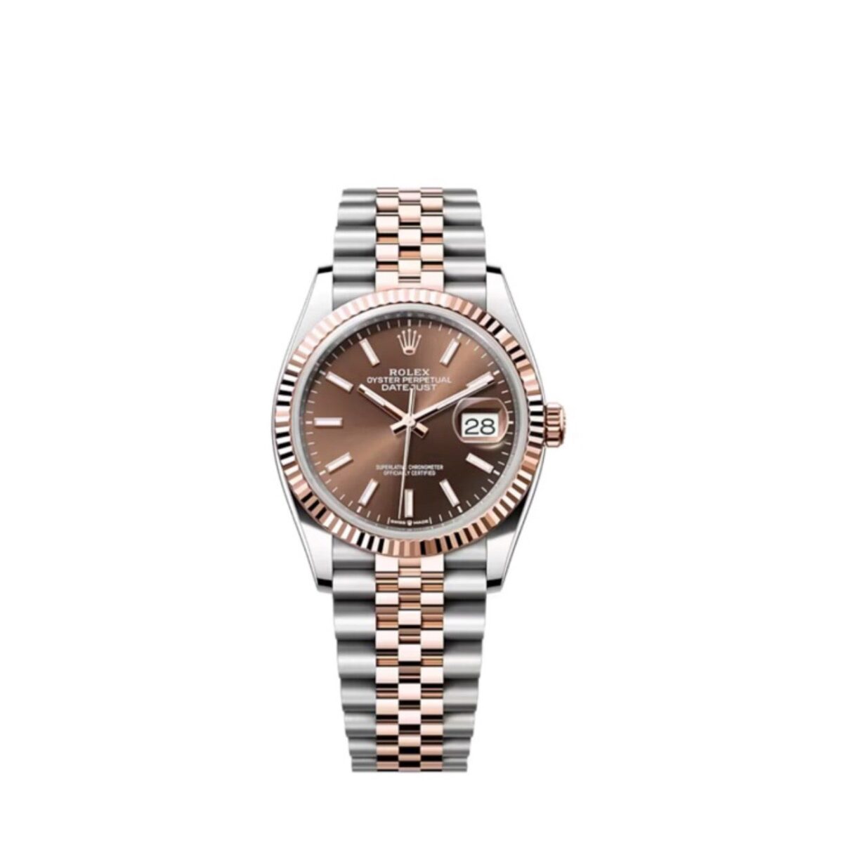 Replica Rolex Datejust 36 mm Chocolate Dial 126231 - Best shop to buy a Fake Rolex
