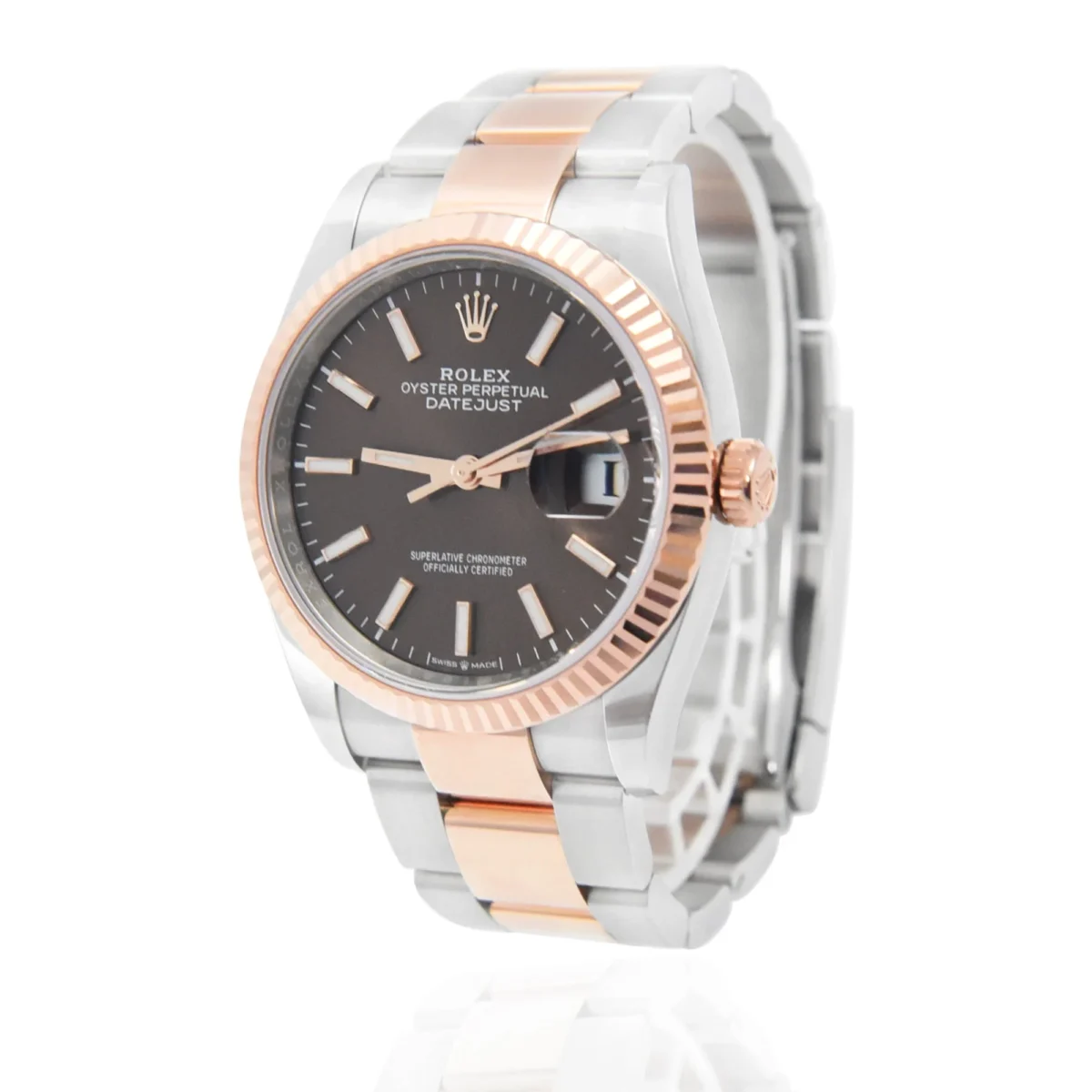 Replica Rolex Datejust 36 mm Chocolate Dial 126231 - Best shop to buy a Fake Rolex
