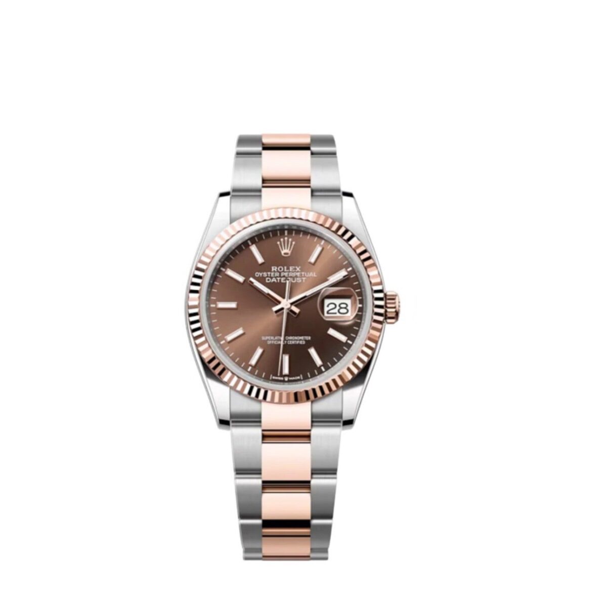 Replica Rolex Datejust 36 mm Chocolate Dial 126231 - Best shop to buy a Fake Rolex