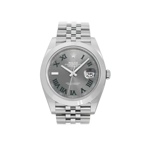 Replica Rolex Datejust 41mm Rhodium Dial 126300 "Wimbledon" Jubilee - Best shop to buy a Fake Rolex
