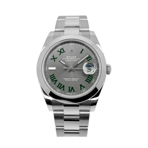 Replica Rolex Datejust 41mm Rhodium Dial 126300 "Wimbledon" Oyster - Best shop to buy a Fake Rolex