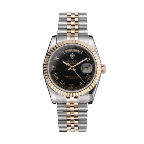 Replica Rolex Day-Date 36mm Black Dial SRL78