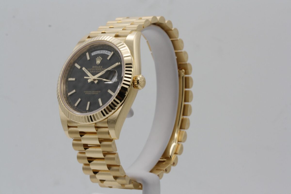 Replica Rolex Day-Date 40 mm Black Dial 228238 - Best shop to buy a Fake Rolex