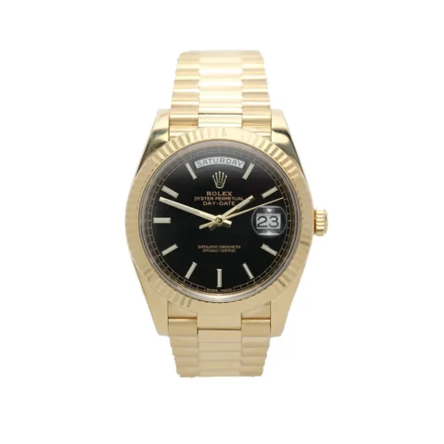 Replica Rolex Day-Date 40 mm Black Dial 228238