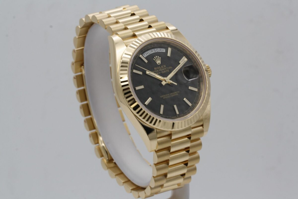 Replica Rolex Day-Date 40 mm Black Dial 228238 - Best shop to buy a Fake Rolex