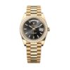 Replica Rolex Day-Date 40 mm Bright black Dial 228348RBR - Best shop to buy a Fake Rolex