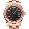 Replica Rolex Day-Date 41mm Black Dial 1454102 - Best shop to buy a Fake Rolex