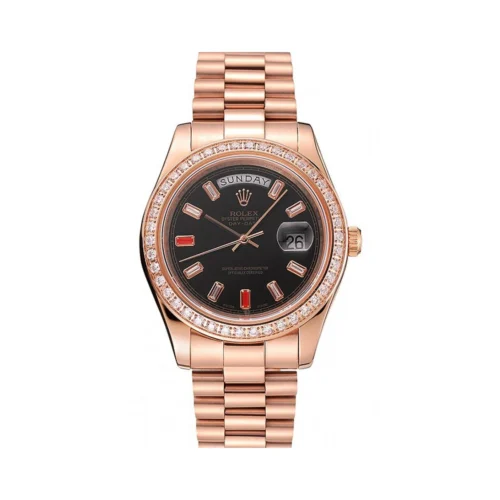 Replica Rolex Day-Date 41mm Black Dial 1454102