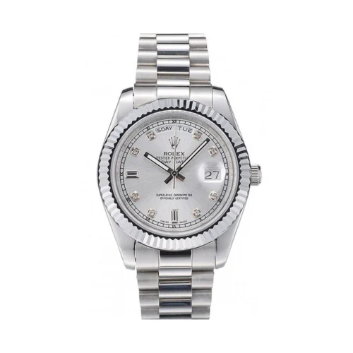 Replica Rolex Day-Date 41mm Silver Dial 41995