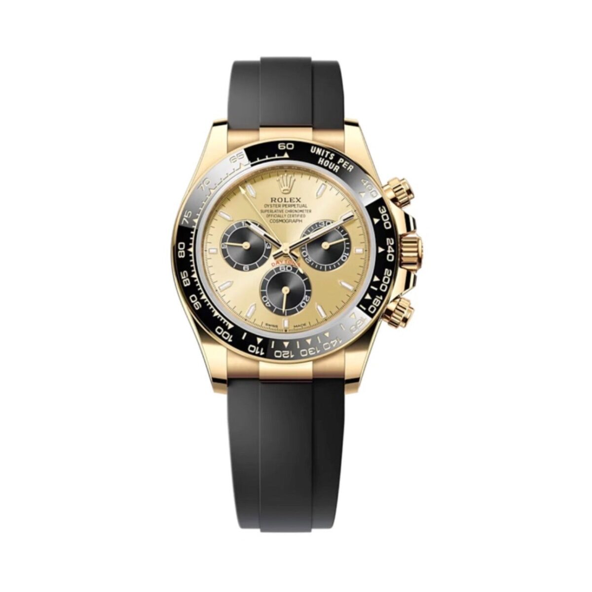Replica Rolex Daytona 40 mm Golden Dial 126518LN "Pikachu" - Best shop to buy a Fake Rolex