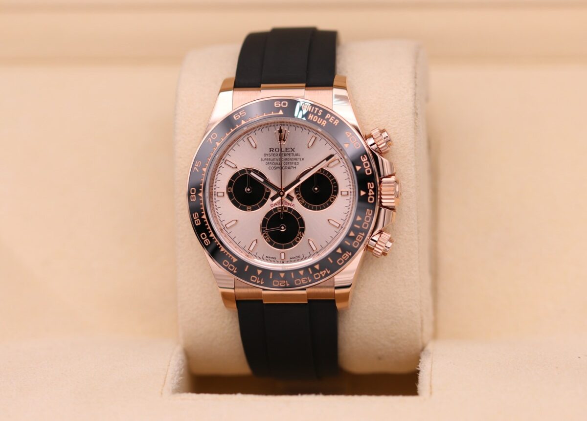 Replica Rolex Daytona 40 mm Sundust Dial in Everose Gold 126515LN - Best shop to buy a Fake Rolex