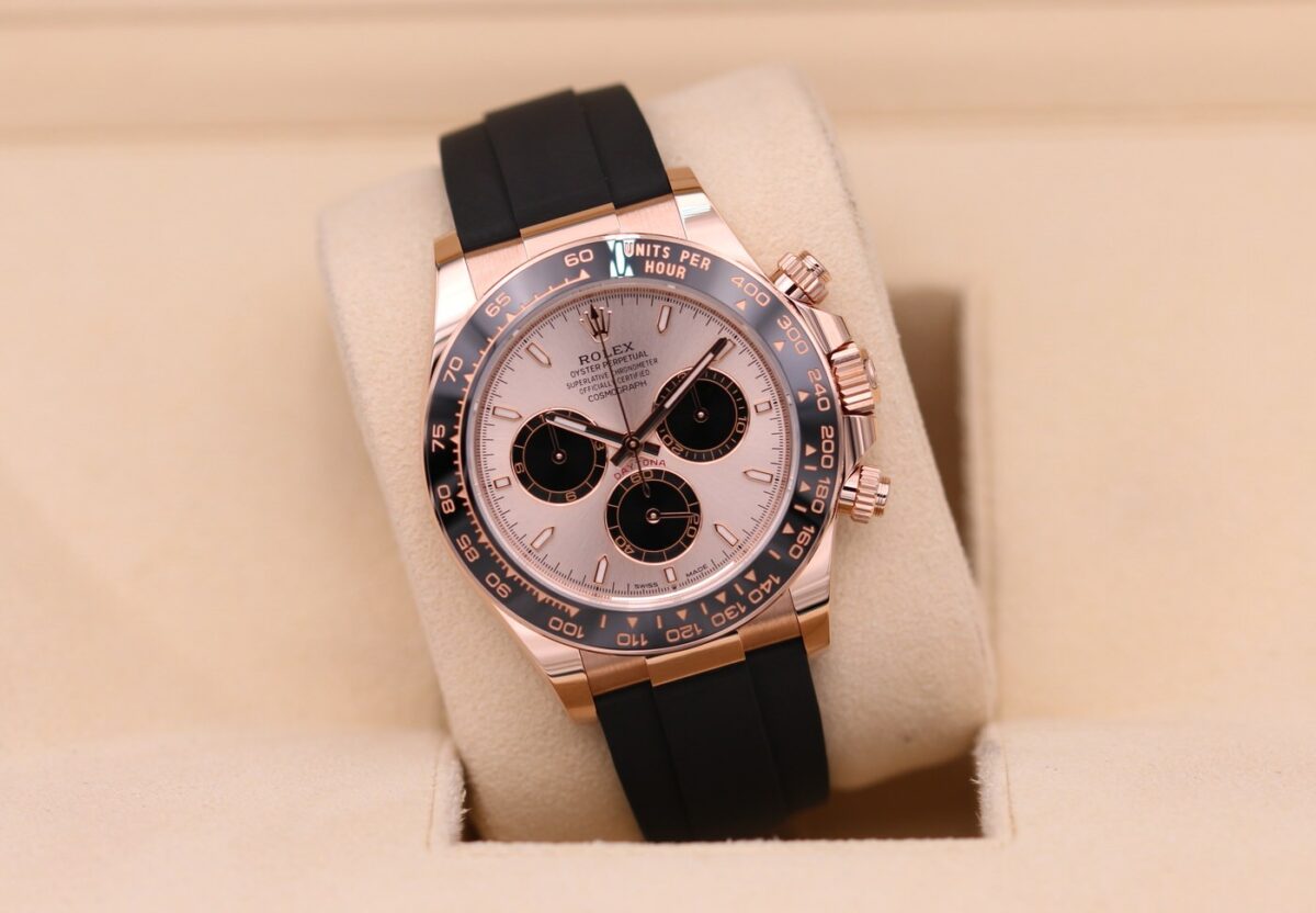 Replica Rolex Daytona 40 mm Sundust Dial in Everose Gold 126515LN - Best shop to buy a Fake Rolex