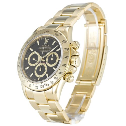 Replica Rolex Daytona 40mm Black Dial 116528 - Best shop to buy a Fake Rolex