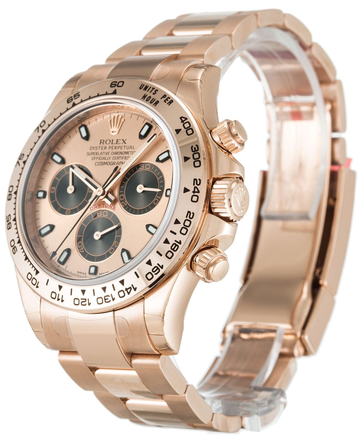 Replica Rolex Daytona 40mm Rose Dial 116505 - Best shop to buy a Fake Rolex