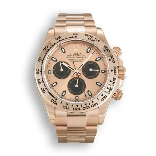 Replica Rolex Daytona 40mm Rose Dial 116505 - Best shop to buy a Fake Rolex