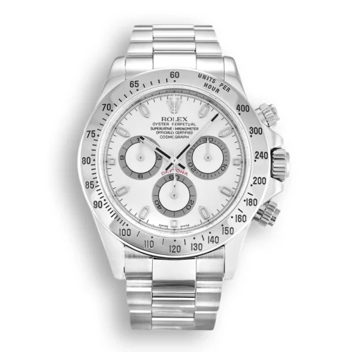 Replica Rolex Daytona 40mm White Dial 116520 - Best shop to buy a Fake Rolex