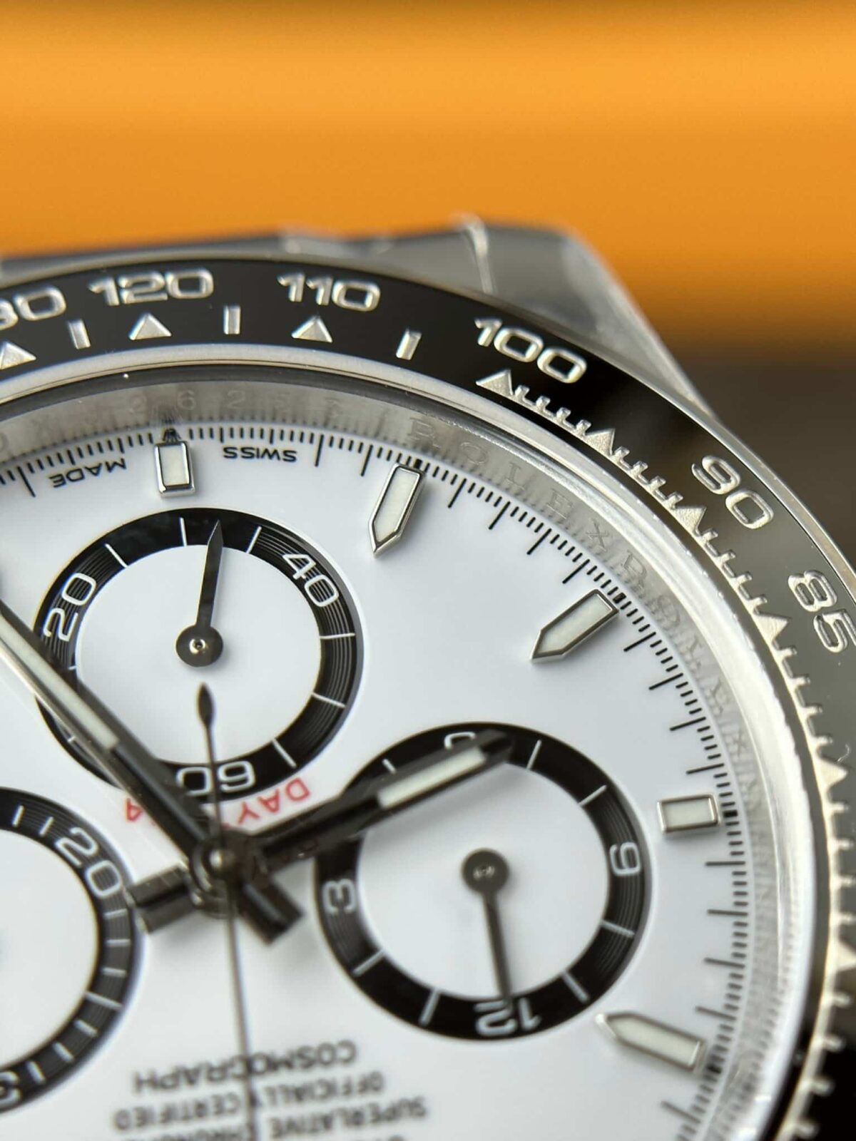 Replica Rolex Daytona "Panda" 40 mm White Dial 126500LN - Best shop to buy a Fake Rolex