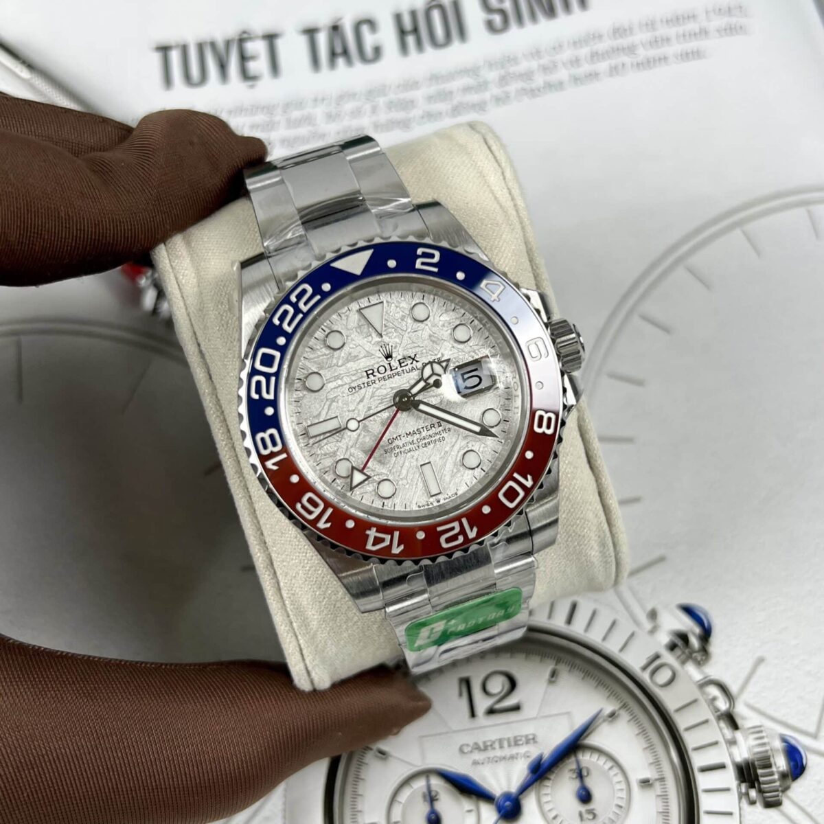 Replica Rolex GMT-Master II Meteorite Dial 126719BLRO "Superman" Oyster - Best shop to buy a Fake Rolex