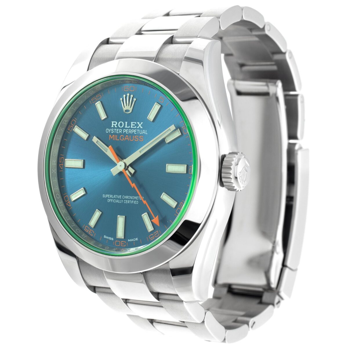 Replica Rolex Milgauss 40mm Blue Dial 116400GV - Best shop to buy a Fake Rolex