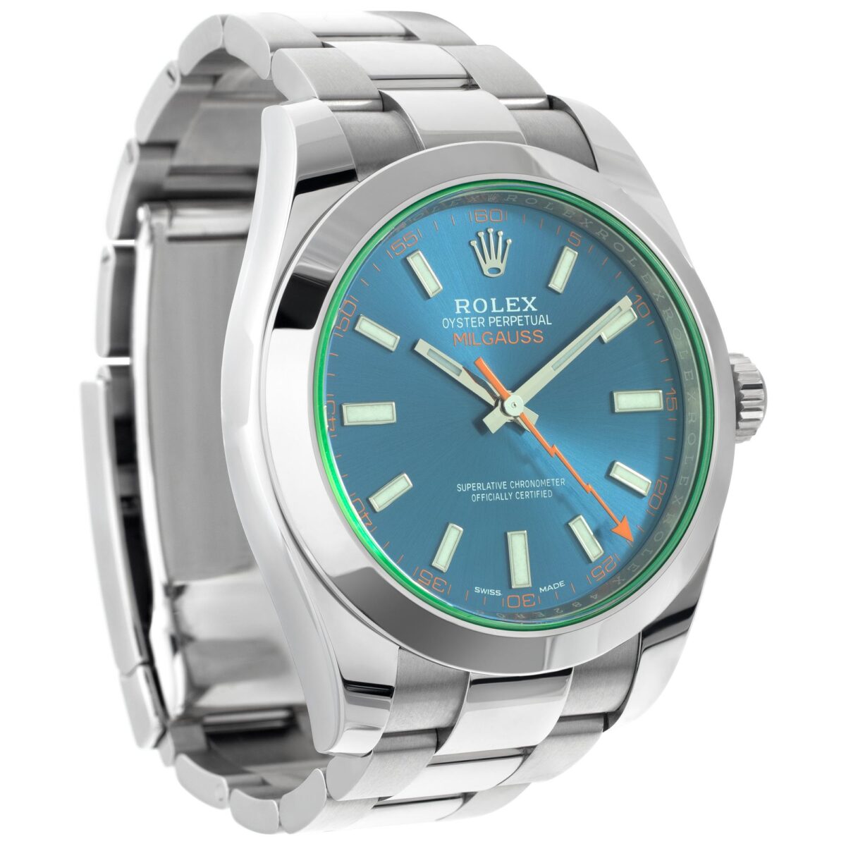 Replica Rolex Milgauss 40mm Blue Dial 116400GV - Best shop to buy a Fake Rolex