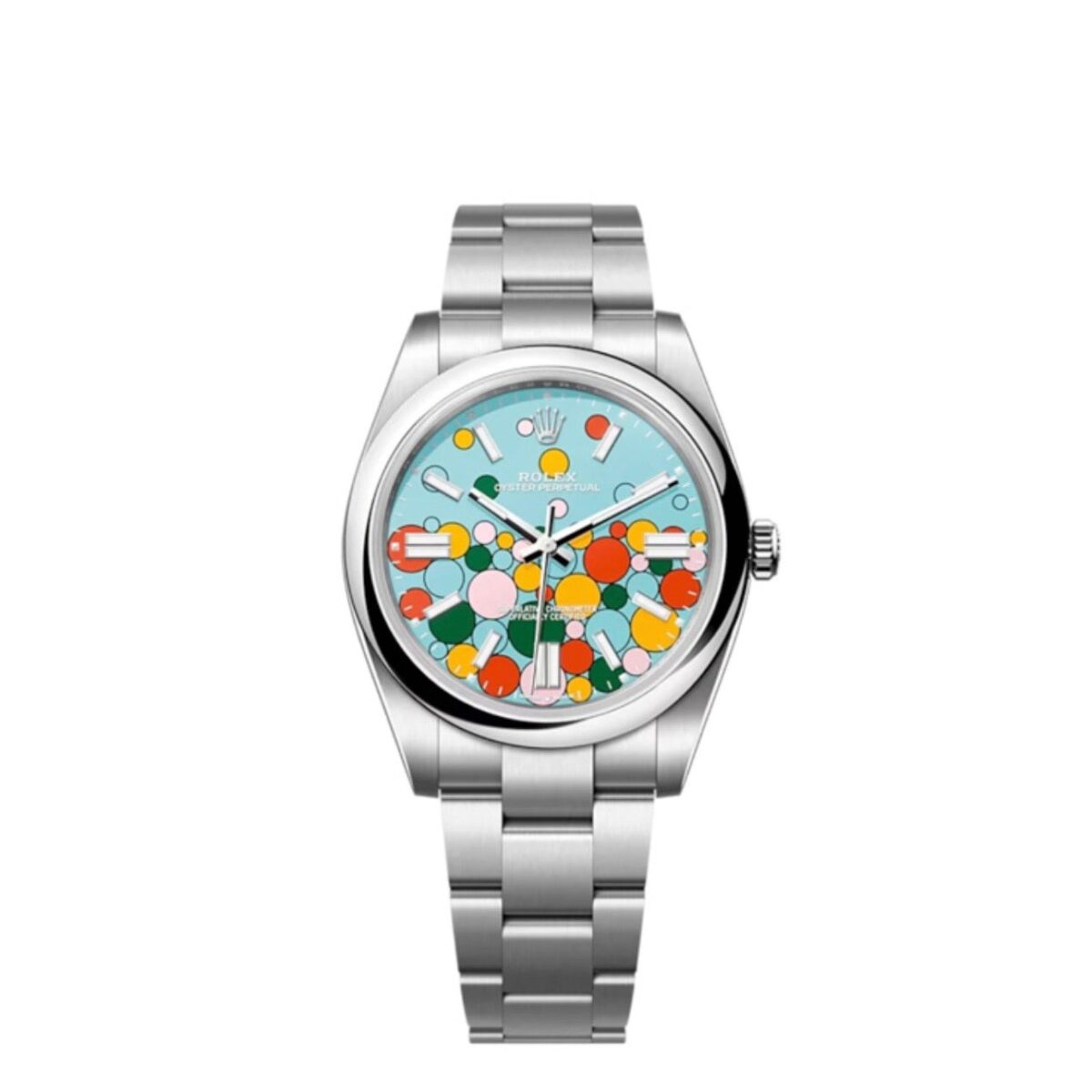 Replica Rolex Oyster Perpetual 41 mm Turquoise Dial 124300 - Best shop to buy a Fake Rolex