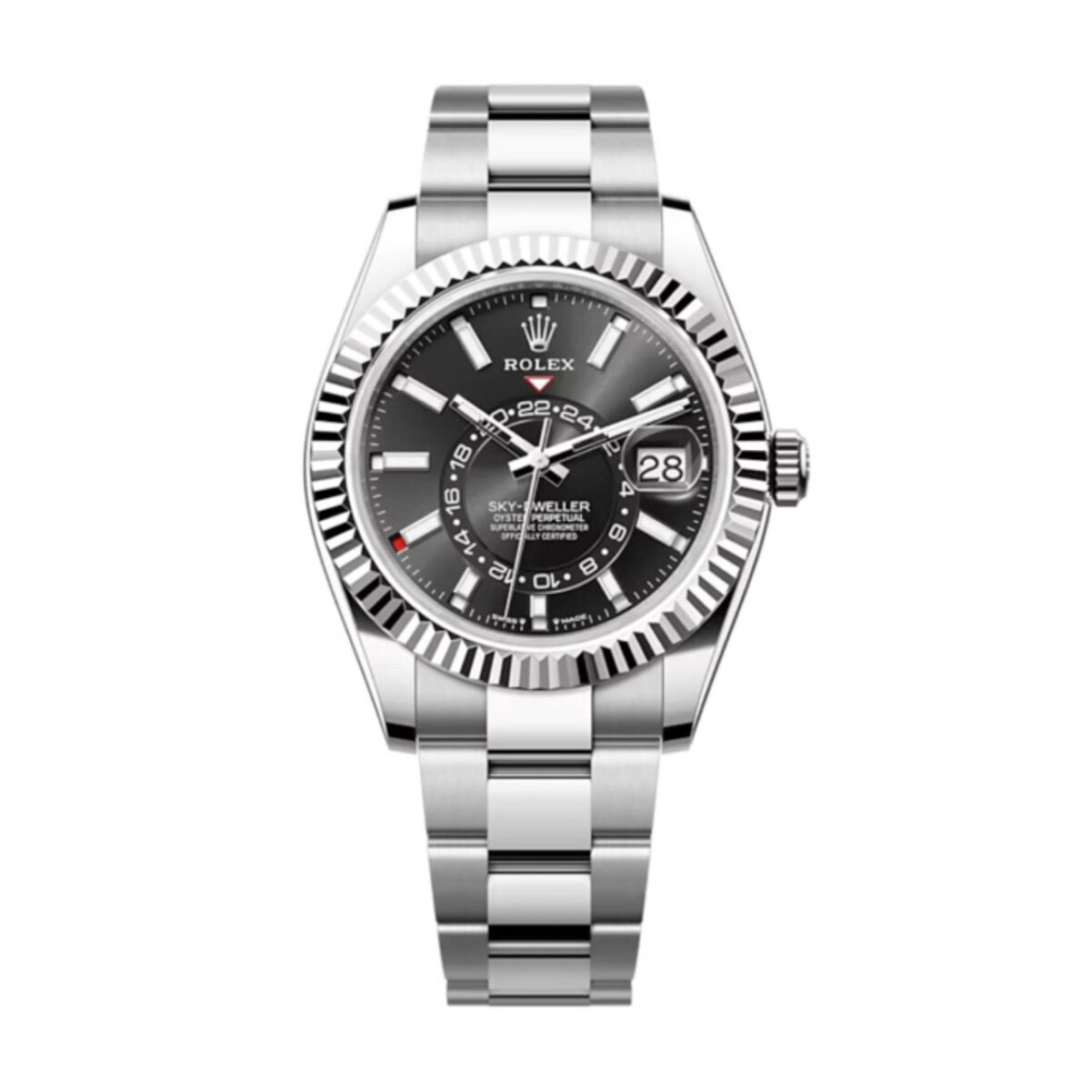 Replica Rolex Sky-Dweller 42 mm Bright black Dial 336934 Oyster - Best shop to buy a Fake Rolex
