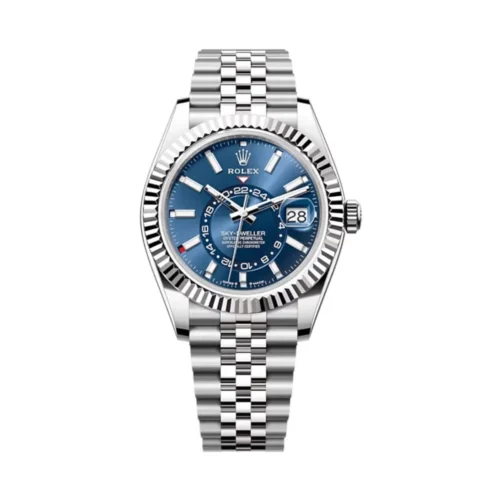 Replica Rolex Sky-Dweller 42 mm Bright blue Dial 336934 Jubilee - Best shop to buy a Fake Rolex