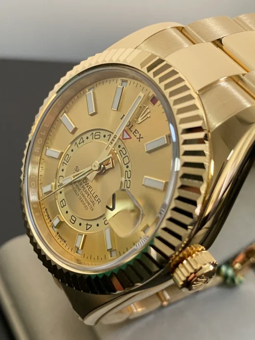 Replica Rolex Sky-Dweller 42 mm Champagne Dial 336938 - Best shop to buy a Fake Rolex