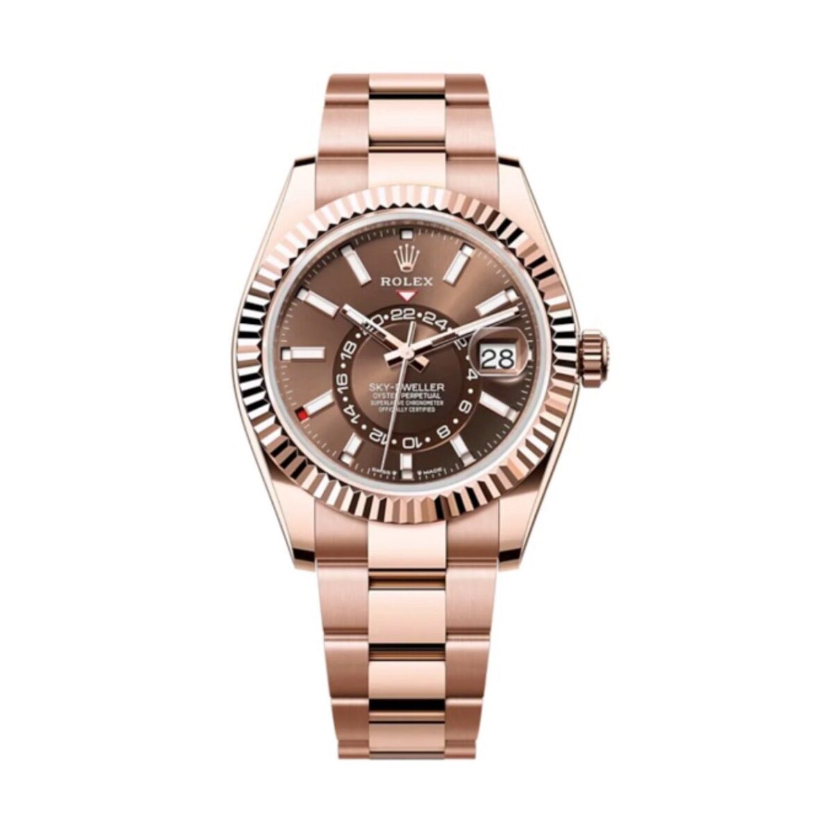 Replica Rolex Sky-Dweller 42 mm Chocolate Dial 336935 - Best shop to buy a Fake Rolex
