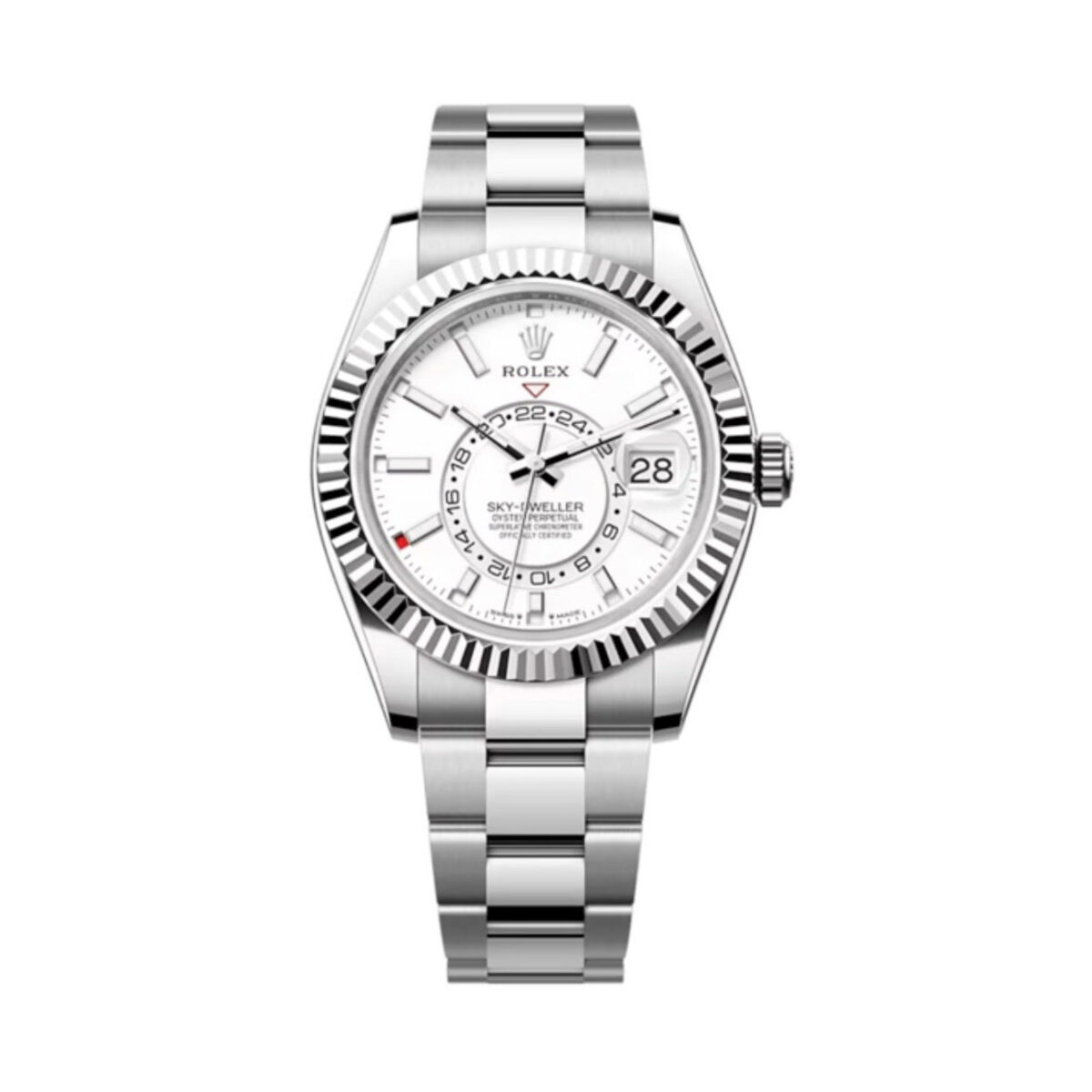 Replica Rolex Sky-Dweller 42 mm Intense white Dial 336934 - Best shop to buy a Fake Rolex