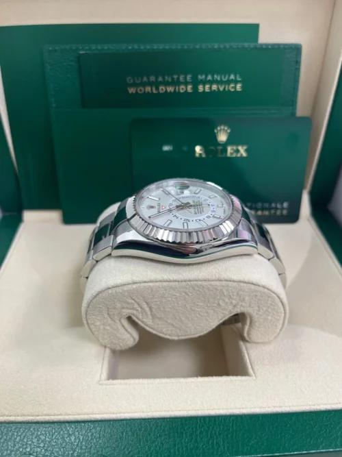 Replica Rolex Sky-Dweller 42 mm Intense white Dial 336934 - Best shop to buy a Fake Rolex
