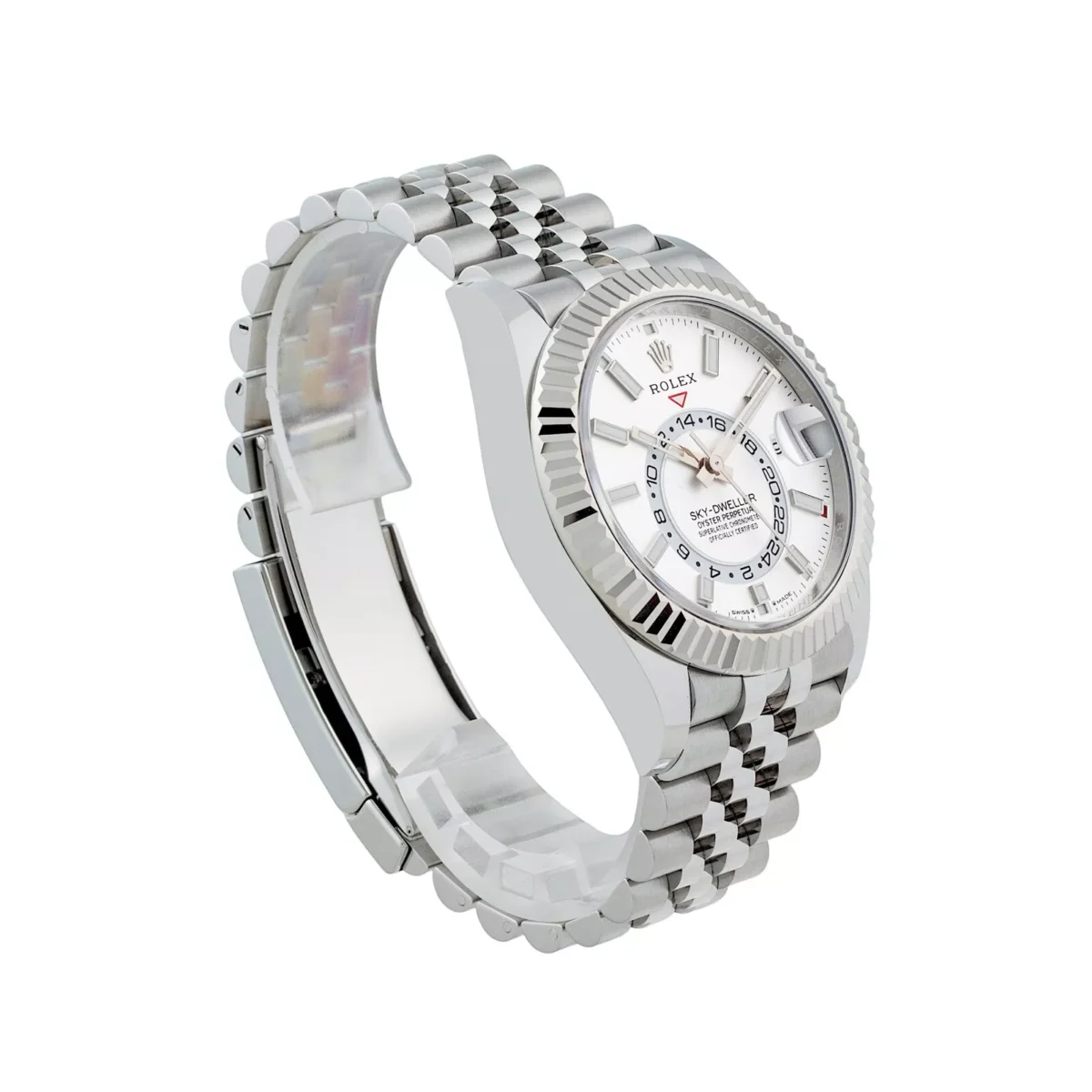 Replica Rolex Sky-Dweller 42 mm Intense white Dial 336934 Jubilee - Best shop to buy a Fake Rolex