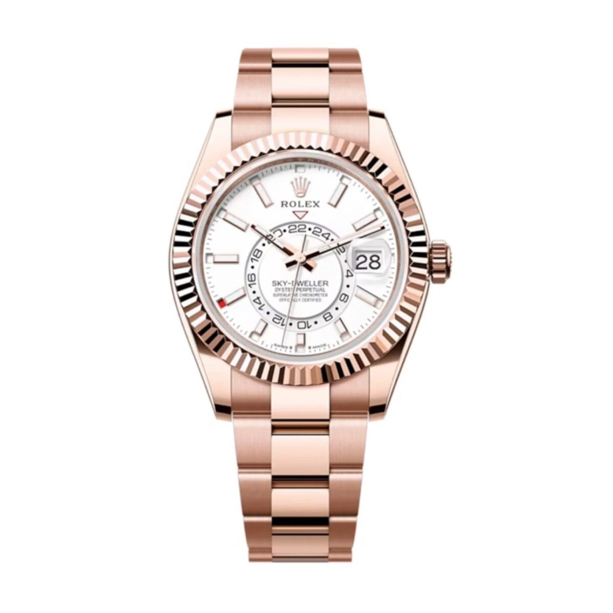 Replica Rolex Sky-Dweller 42 mm Intense white Dial 336935 - Best shop to buy a Fake Rolex