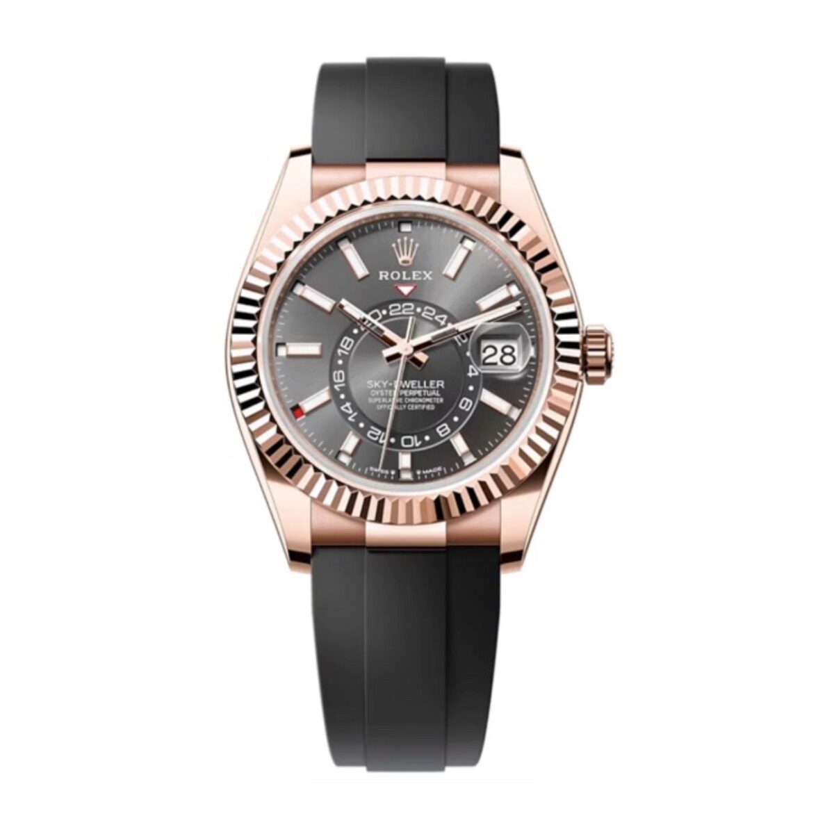 Replica Rolex Sky-Dweller 42 mm Slate Dial 336235 - Best shop to buy a Fake Rolex