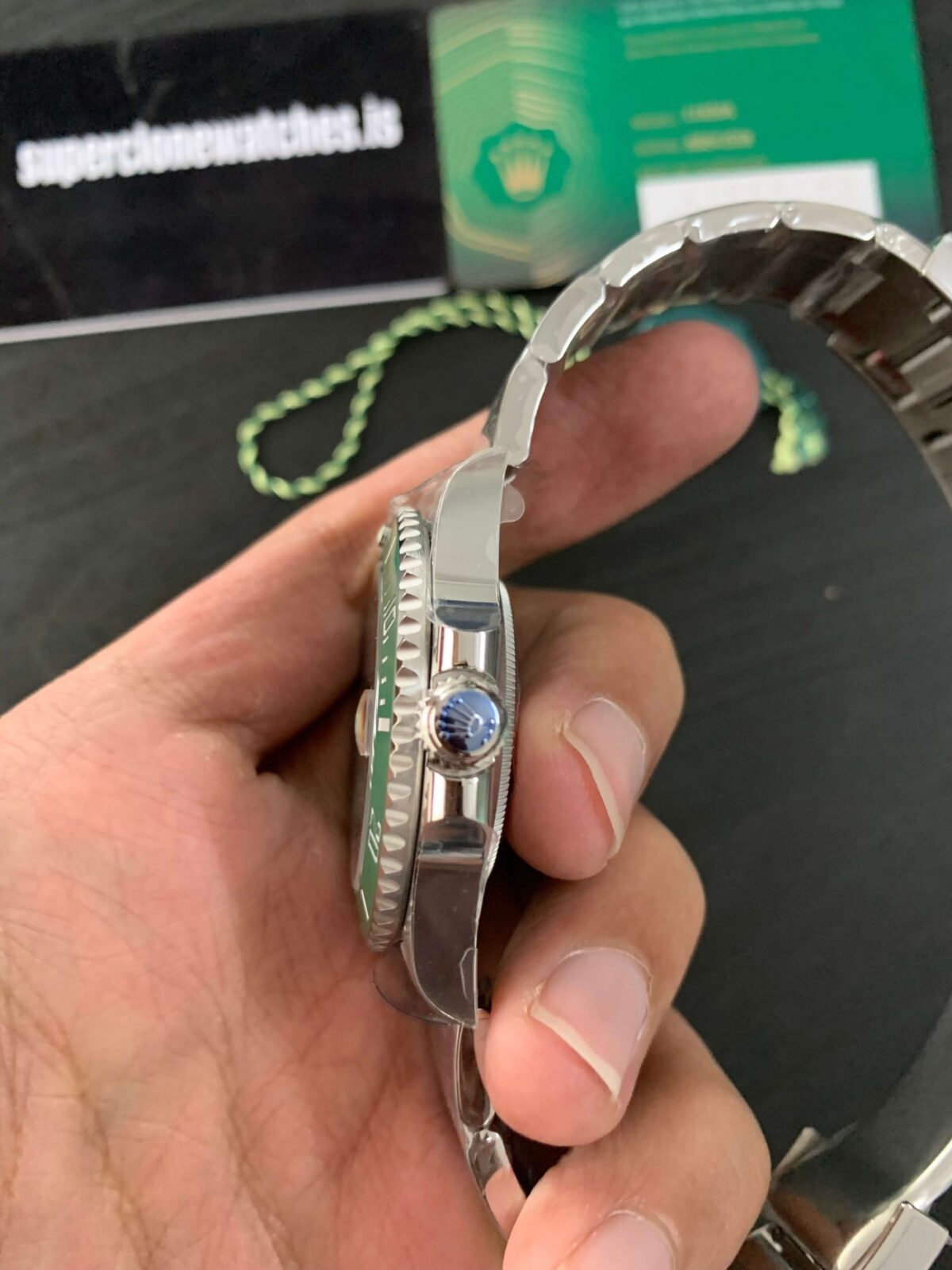 Replica Rolex Submariner 41mm Black Dial 126610LV "Starbucks" - Best shop to buy a Fake Rolex
