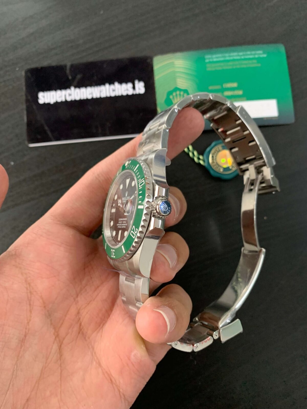Replica Rolex Submariner 41mm Black Dial 126610LV "Starbucks" - Best shop to buy a Fake Rolex