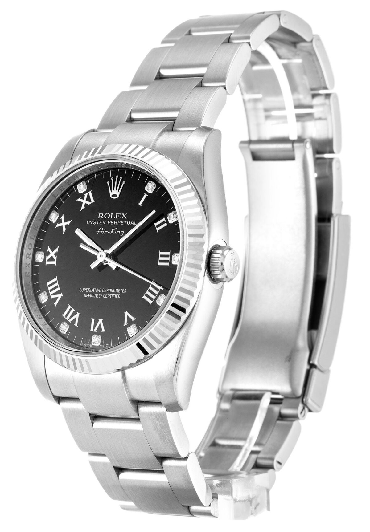Replica Rolex Air-King 34mm Dial Black 114234 - Best shop to buy a Fake Rolex