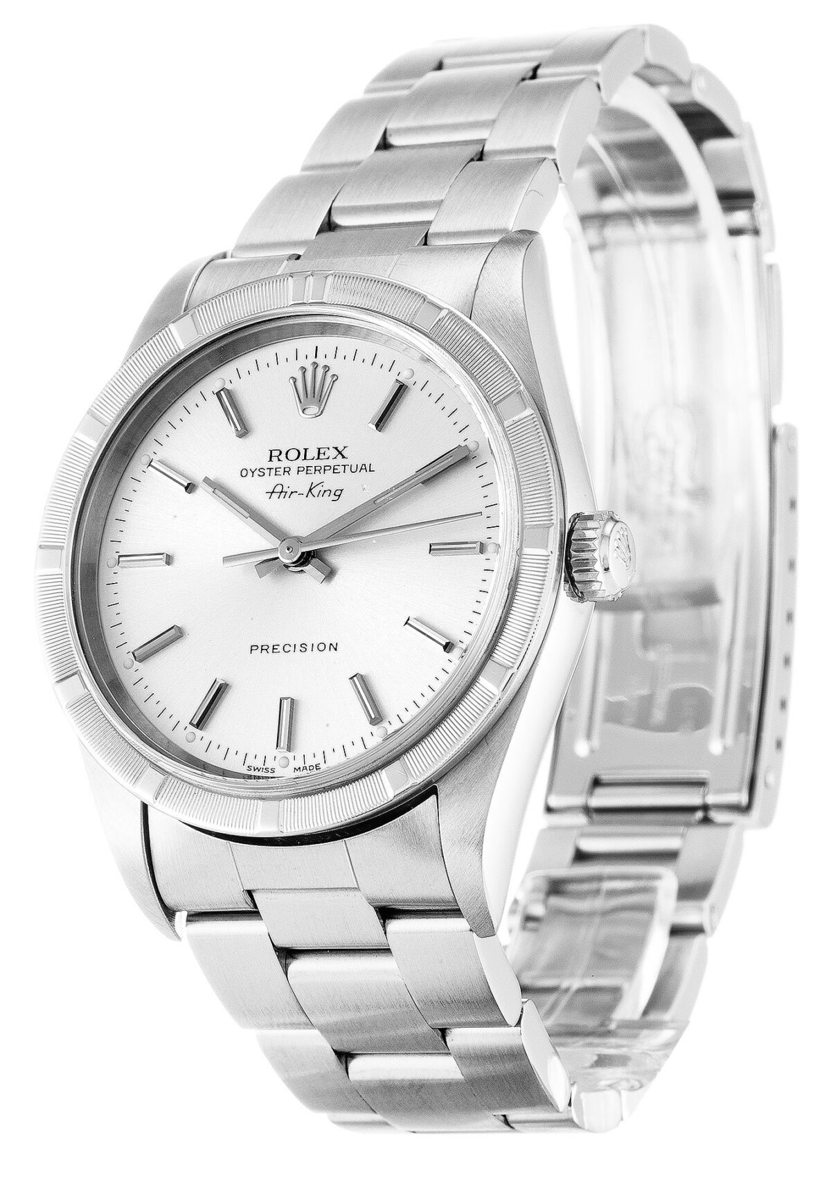 Replica Rolex Air-King 34mm Dial Silver 14010M - Best shop to buy a Fake Rolex