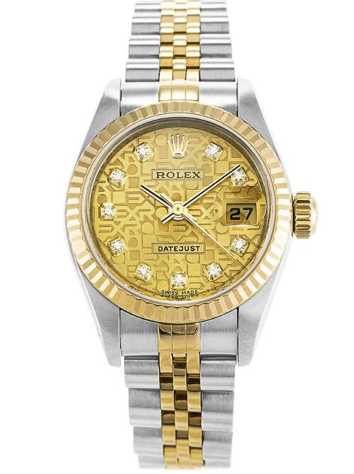 Replica Rolex Datejust 79173 26mm Gold Dial - Best shop to buy a Fake Rolex