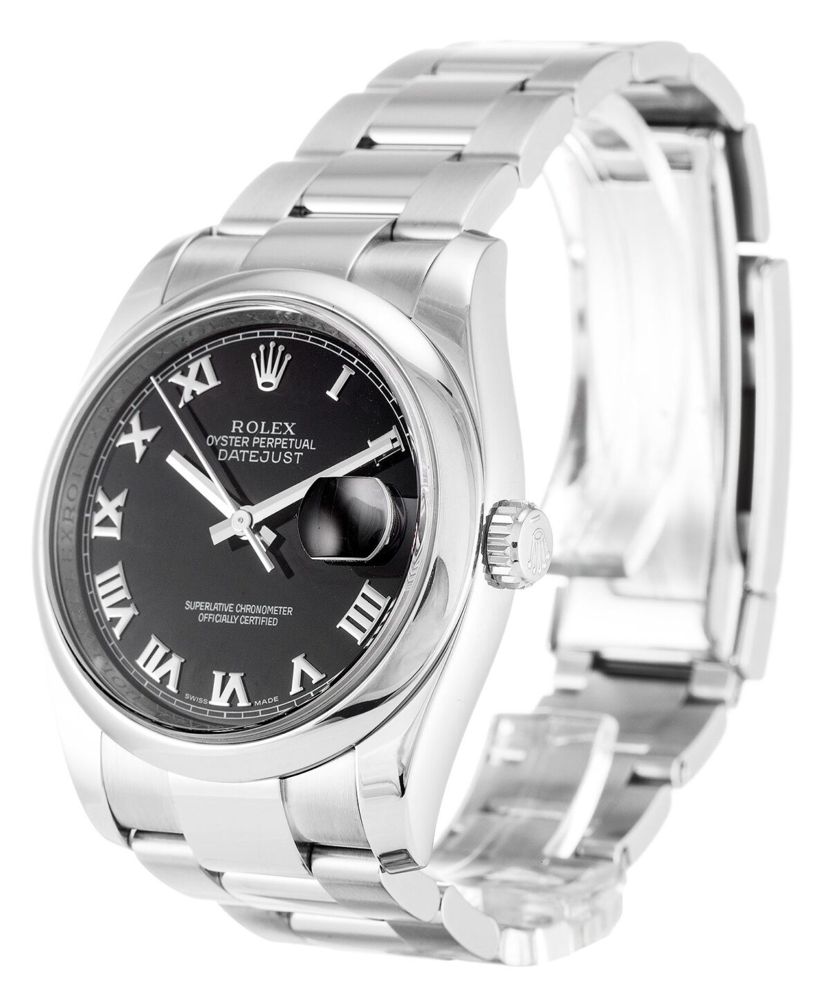 Replica Rolex Datejust 116200 36mm Black Dial - Best shop to buy a Fake Rolex