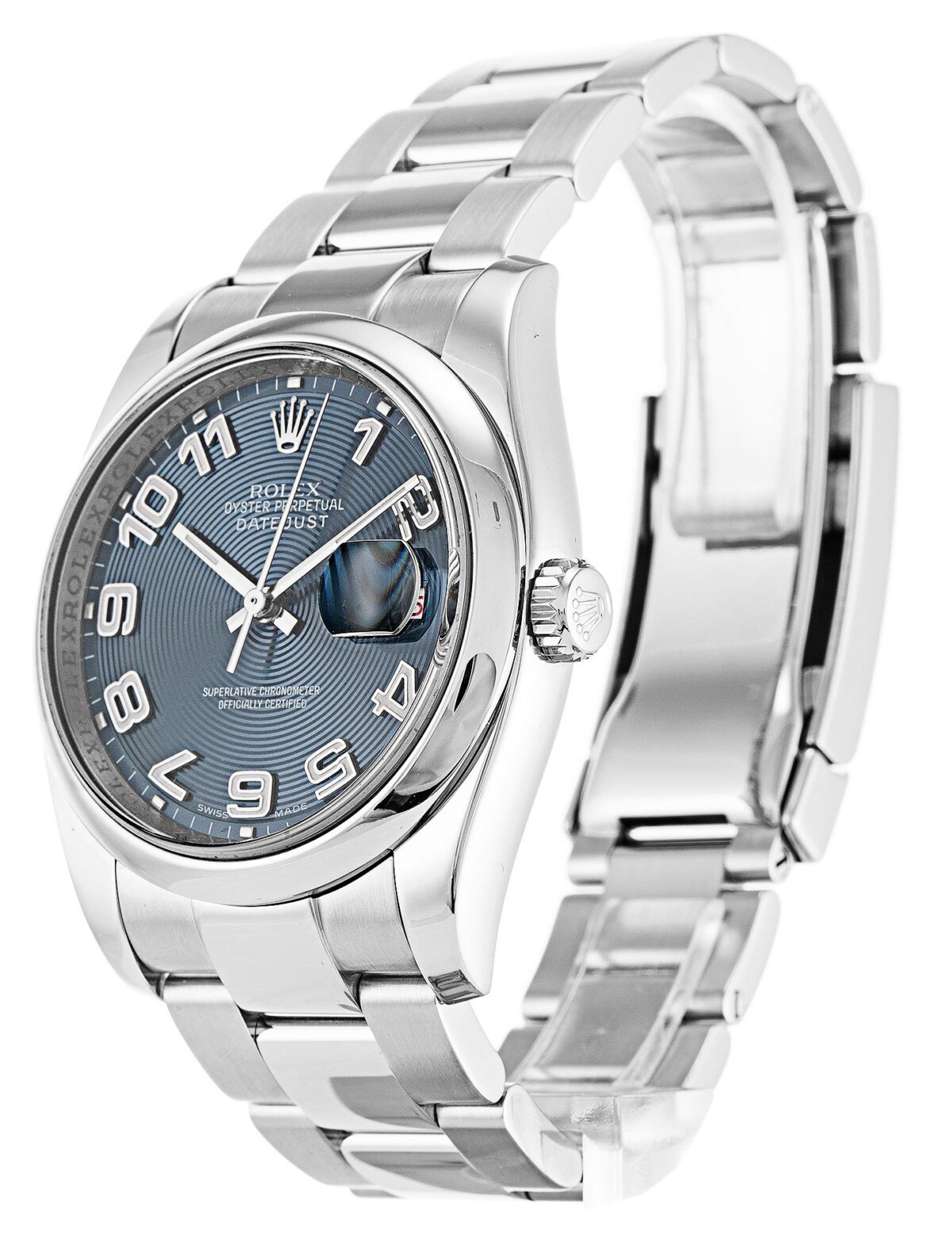 Replica Rolex Datejust 116200 36mm Concentric Blue Dial - Best shop to buy a Fake Rolex