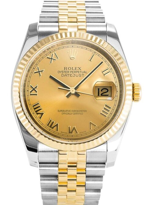 Replica Rolex Datejust 116233 36mm Gold Dial - Best shop to buy a Fake Rolex