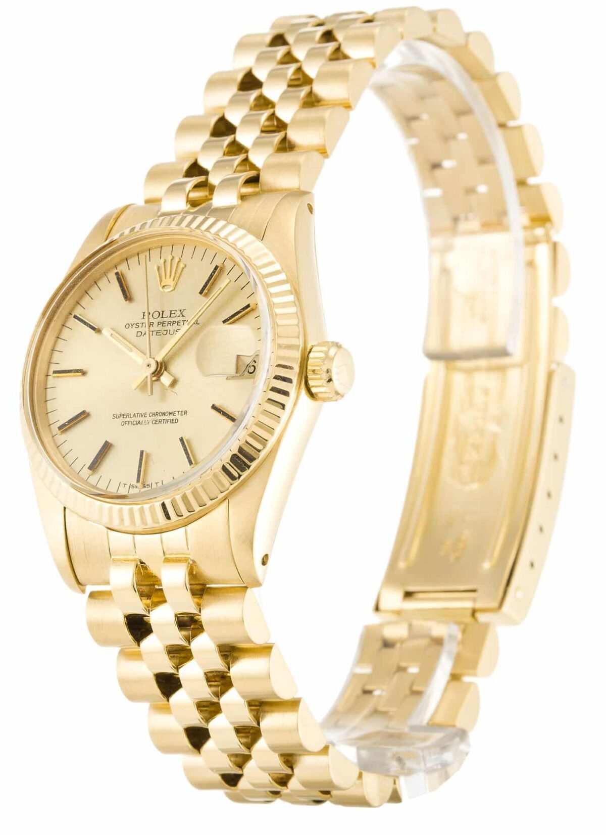 Replica Rolex Datejust 6827 Mid-Size 30mm Champagne Dial - Best shop to buy a Fake Rolex