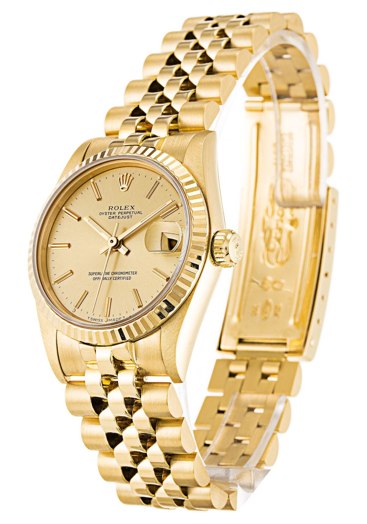 Replica Rolex Datejust 68278 Mid-Size 31mm Champagne Dial - Best shop to buy a Fake Rolex
