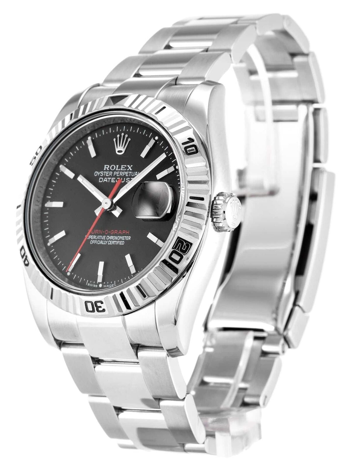Replica Rolex Datejust 116264 Turn-O-Graph 36mm Grey Dial - Best shop to buy a Fake Rolex