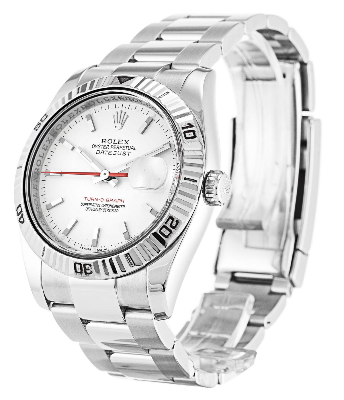 Replica Rolex Datejust 116264 Turn-O-Graph White Dial 36mm - Best shop to buy a Fake Rolex